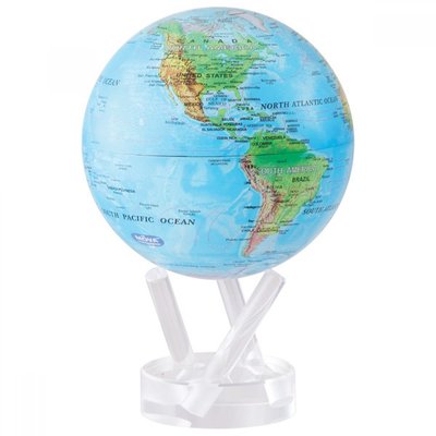 Гіроглобус Solar Globe Mova Фізична карта світу 15,3 см (MG-6-RBE) MG-6-RBE фото