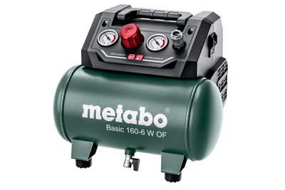 Безмасляний компрессор Metabo Basic 160-6 W OF (Безкоштовна доставка) 601501000 фото