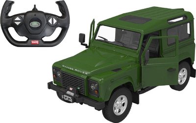 Машинка Rastar Land Rover Defender 1:14. Цвет: зеленый 454.00.28 фото