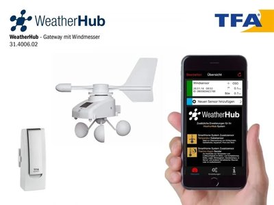 Вимірювач швидкості та напрямку вітру для смартфонів TFA WeatherHub 31400602 31400602 фото