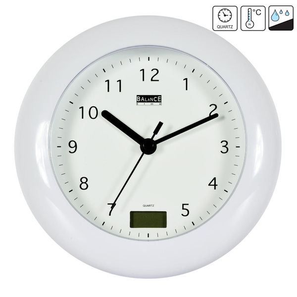 Годинник настінний Technoline 506271 Bathroom Clock White (506271) DAS301803 фото