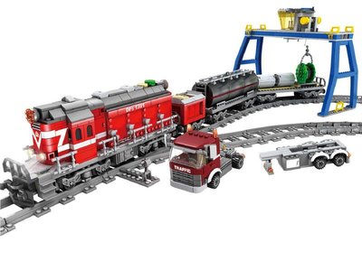 Конструктор ZIPP Toys "Поезд DF5 1391 с рельсами". Цвет: красный 532.01.03 фото
