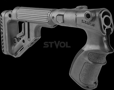Приклад складаний FAB для Rem 870, з пістолетною рукояткою, регульована щока, чорний UAS870 фото