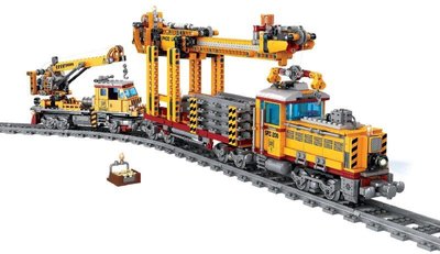 Конструктор ZIPP Toys "Поезд DPK32 с рельсами". Цвет: желтый 532.01.00 фото