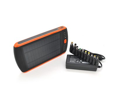 Повербанк 23000 mAh Solar, Flashlight, Input:15-20V/2A, Output:5V/2,1A(USB) U_03696 фото