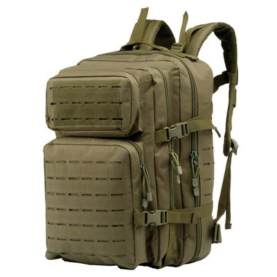 Рюкзак тактичний 2Е, 45L, Laser Cut, зелений 2E-MILTACBKP-45L-OG фото