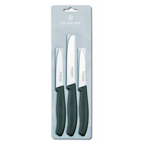 Набор кухонних ножей Victorinox SwissClassic, чорний 6.7113.3 6.7113.3 фото
