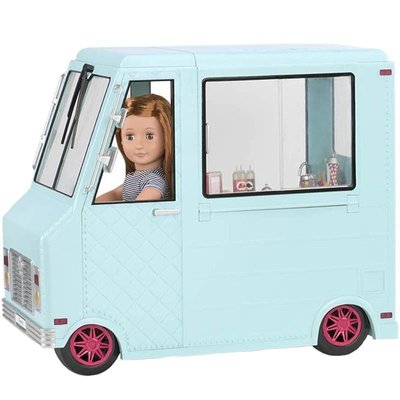 Транспорт для ляльки Our Generation Фургон з морозивом та аксесуарами, блакитний BD37252Z BD37252Z фото