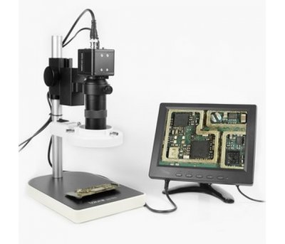 Цифровий мікроскоп з монітором BAKKU BA-003 (підсвічування люмінесцентне, фокус 30-156 мм, Box (330*265*200) 2,8 кг U_11185 фото