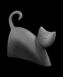 Статуетка N38/B "Кіт" 20 см, зокрема-сір. 5556789543479BLACK фото 1