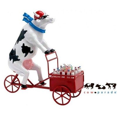 Колекційна статуетка корова Cow Parade Lait Triporteur Size XL (46417) 46417 фото
