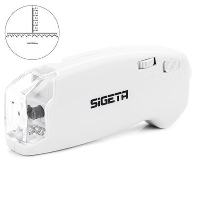 Мікроскоп SIGETA MicroGlass 150x R/T (зі шкалою) 65140 фото