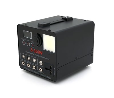 Повербанк S-300W, 220V/20A, 2*AC/220V+4*DC/12V+6*USB/5V, LED, Q4 U_28495 фото