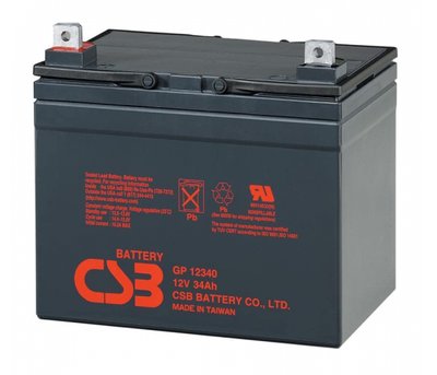 Акумуляторна батарея CSB GP12340, 12V 34Ah (195х130х155мм) U_05669 фото