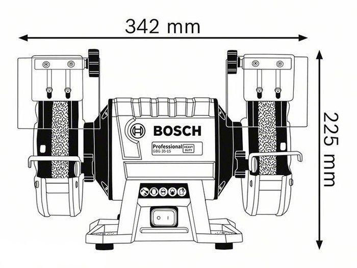 Точильний верстат Bosch GBG 35-15 Professional (060127A300) 060127A300 фото
