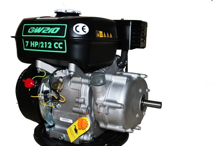 Двигун бензиновий Grunwelt gw210-s (cl) (відцентрове зчеплення, шпонка, вал 20 мм, 7.0 л. с.) 20103 фото