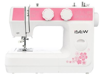 Швейна машина iSEW C25, електромех., 62Вт, 25 шв.оп., петля напівавтомат, білий + рожевий ISEW-C25 фото