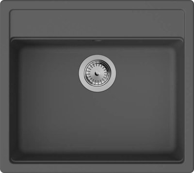 Мийка кухонна Hansgrohe S52, граніт, прямокутник, без крила, 550х490х190мм, чаша - 1, врізна, S520-F510, 43359290 фото