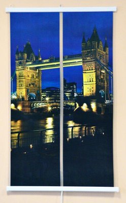 Економний настінний плівковий інфрачервоний нагрівач "Картина подвійна. Міст", 380 Вт. "Сейм" Seim12 фото