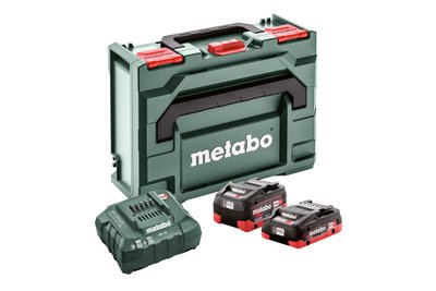 Базовый комплект аккумуляторных батарей Metabo 1*4.0 Ач + 1*5.5 Ач LiHD II + MetaLoc (Безкоштовна доставка) 685136000 фото
