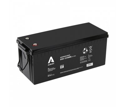 Аккумулятор AZBIST Super GEL ASGEL-122500M8 Black Case 12V 250 0Ah (522 x 269 x 219) Q1 U_18068 фото