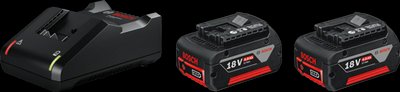 Акумулятор Bosch Professional Li-Ion 2x GBA 18 В 4.0 А·год + ЗП GAL 18V-40 1600A019S0 1600A019S0 фото