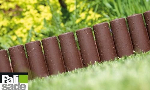 Комплект садовой огради Prosperplast PALISADA - коричневий, 2,4 м 5905197140131 фото