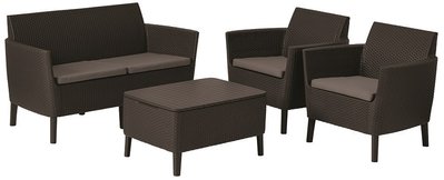 Комплект садовой мебели Keter Salemo set, коричневый 8711245155333 фото
