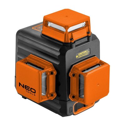 Нівелір лазерний Neo Tools, 3D, акум., Li-Ion, 20м, ± 0.03 мм/м, IP54, ЗП, кейс 75-109 фото