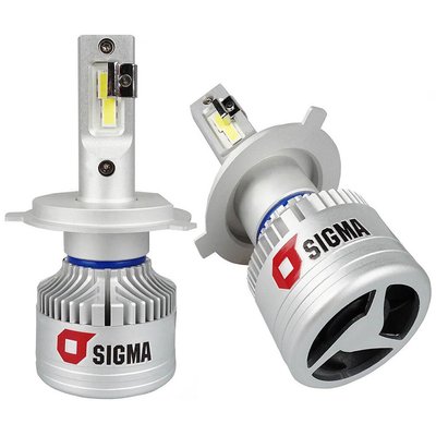 LED лампа Sigma A9 H4 H/L 45W CANBUS (кулер) 20328 фото