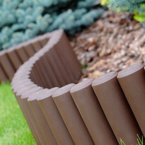 Комплект садовой огради Prosperplast PALISADA - коричневий, 2,7 м 5905197140056 фото