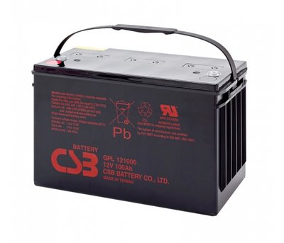 Аккумуляторная батарея CSB GPL121000, 12V 100Ah (343х168х215 (220) Q1/20 (ТАЙВАНЬ) U_03406 фото