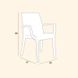Стул садовий пластиковий BICA Verona armchair, коричневий 8003723391938 фото 3