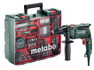 Дриль ударний Metabo SBE 650 у кейсі з набором приладдя (Безкоштовна доставка) 600742870 фото