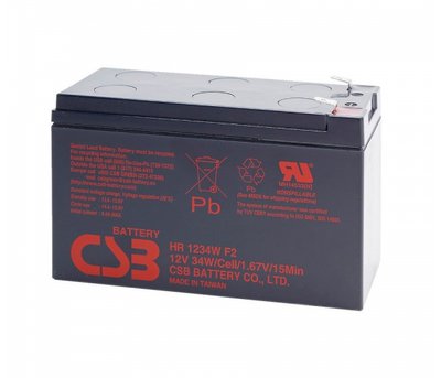 Акумуляторна батарея CSB HR1234WF2, 12V 9Ah (151х65х101мм) Q10 U_4410 фото
