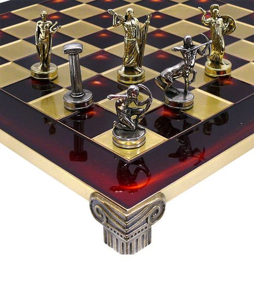 Шахматы Manopoulos Греческая мифология в деревянном футляре 36х36 см (S5RED) S5RED фото