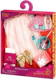 Набір одягу для ляльок Our Generation Deluxe для День народження з аксесуарами BD30229Z BD30229Z фото