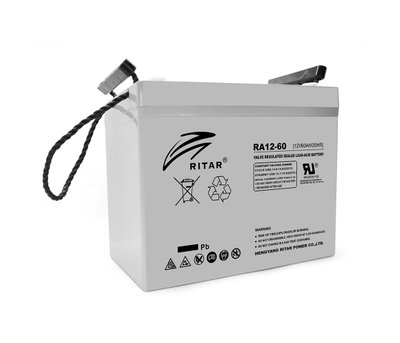 Акумуляторна батарея AGM RITAR RA12-60 Gray Case 12V 60 0Ah ( 260 x 169 x 211 (218) ) Q1 U_6240 фото