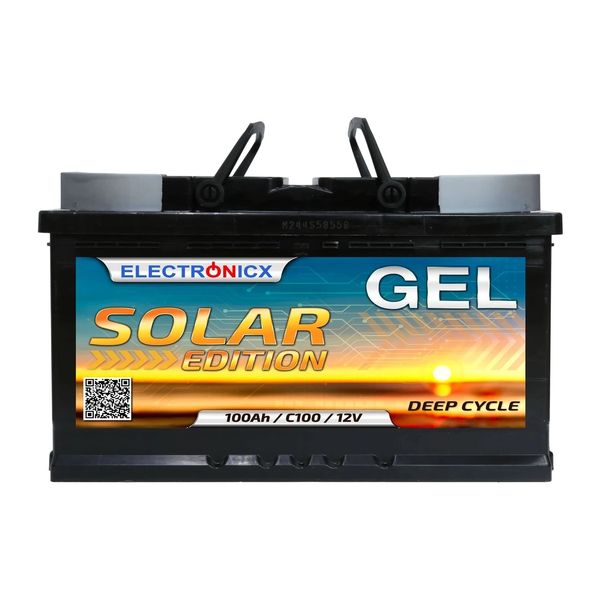 Гелевий акумулятор Electronicx Solar Edition 100 AH 12V Solar Edition 100 фото
