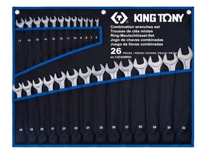 Набір ключів комбі 26 шт. (6-32 мм) суперлегкі TREOTON KING TONY 12D26MRN фото