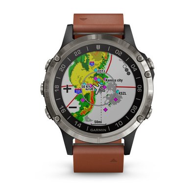 Смарт часы Garmin D2 Delta,Sapphire,Black w/Brown Leather Band,GPS Watch,EMEA N_010-01988-31 фото
