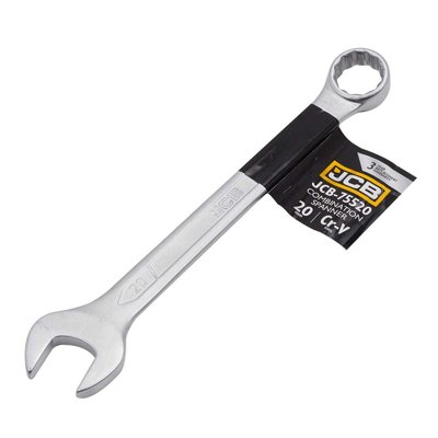 Ключ рожково-накидний JCB Tools CR-V, штамп. (20 мм) JCB-75520 JCB-75520 фото