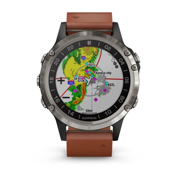 Смарт часы Garmin D2 Delta,Sapphire,Black w/Brown Leather Band,GPS Watch,EMEA N_010-01988-31 фото