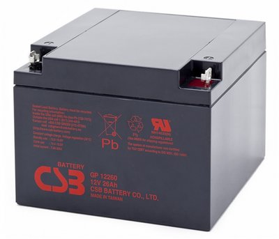 Акумуляторна батарея CSB GP12260 12V 26Ah (166 х175 х125 мм) Q2 U_5668 фото