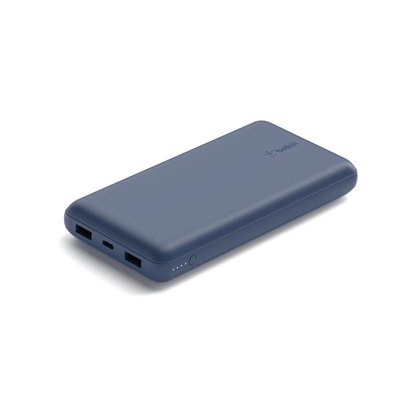 Аккумулятор портативный литий-ионный Power Bank Belkin 20000мА·ч 15Вт, 2хUSB-A/USB-C, голубой BPB012BTBL фото