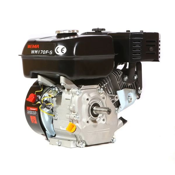 Двигун бензиновий Weima wm170f-s євро 5 (шпонка, вал 20 мм, 7,0 л. с.) 20079 фото