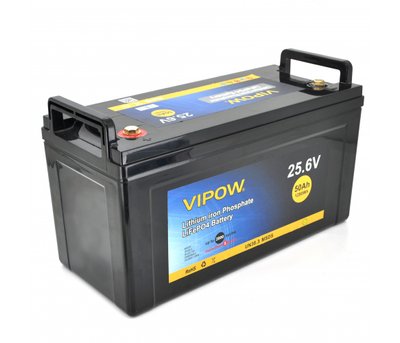 Акумуляторна батарея Vipow LiFePO4 25,6V 50Ah із вбудованою ВМS платою 40A (330*175*225) U_17731 фото