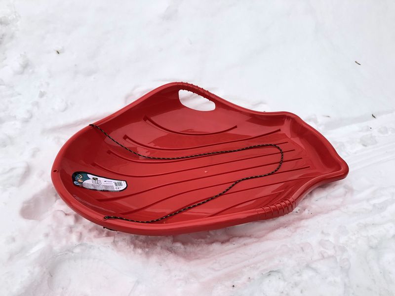 Зимові санки-льодянка BIG, червоні 5905197064048 фото