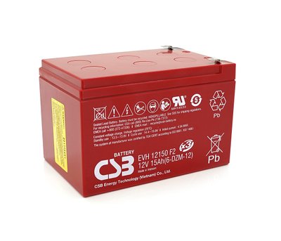 Аккумуляторная батарея CSB EVH12150, 12V 15Ah (151х98х94мм), Q4 U_00015 фото