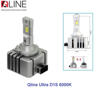 Лампи світлодіодні Qline Ultra D1S 6000K (2шт) 34520-car фото